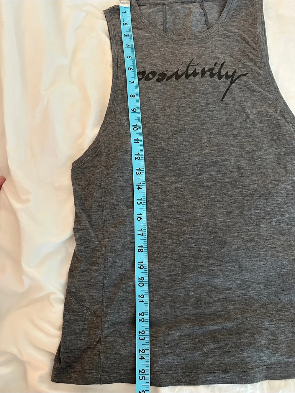 lululemon athletica Gray 'positivity' Sleeveless Tank